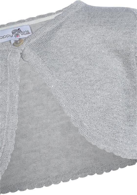 Happy Girls Kinder Glitzer Bolero festlich silber