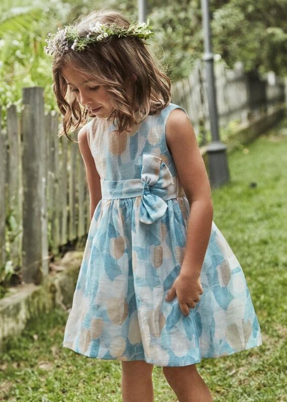 Mayoral festliches Mädchen Kinder Kleid hellblau
