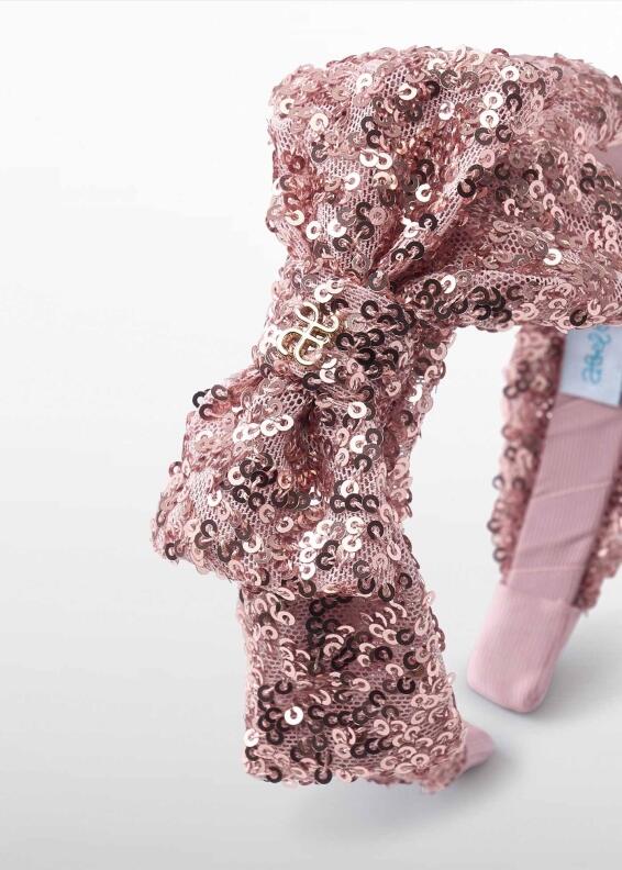 abel & lula Mädchen Haarreif Pailletten rosa