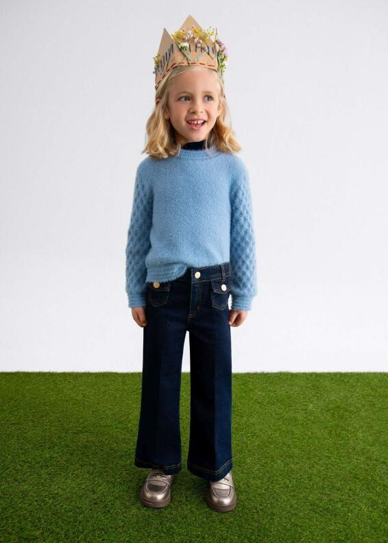 abel & lula Mädchen Kinder Palazzo-Jeans blau