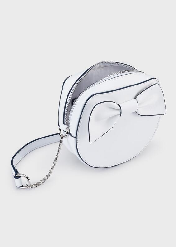 abel & lula Mädchen Umhängetasche Schleife weiß