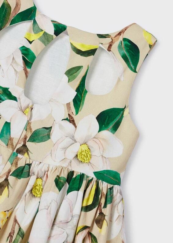 mayoral festliches Kinderkleid Blumenkind Satin geblümt