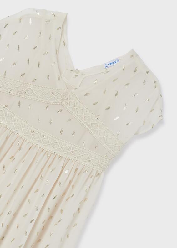 mayoral Teens Kleid Mädchenkleid festlich Champagne ecru