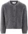 Happy Girls Mädchen Strickjacke Cardigan Fransengarn grau