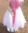 Blumenkind Mädchen Kleid festlich Pink Dotty