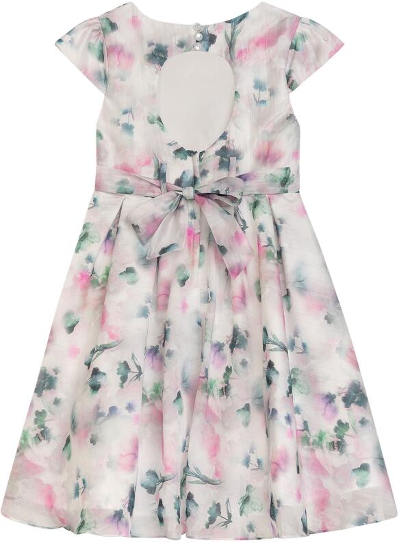 DANAMADE Blumenkind Mädchen Kleid festlich Raja grau