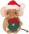 Teddy Hermann Weihnachten Weihnachtsmaus mit Kranz