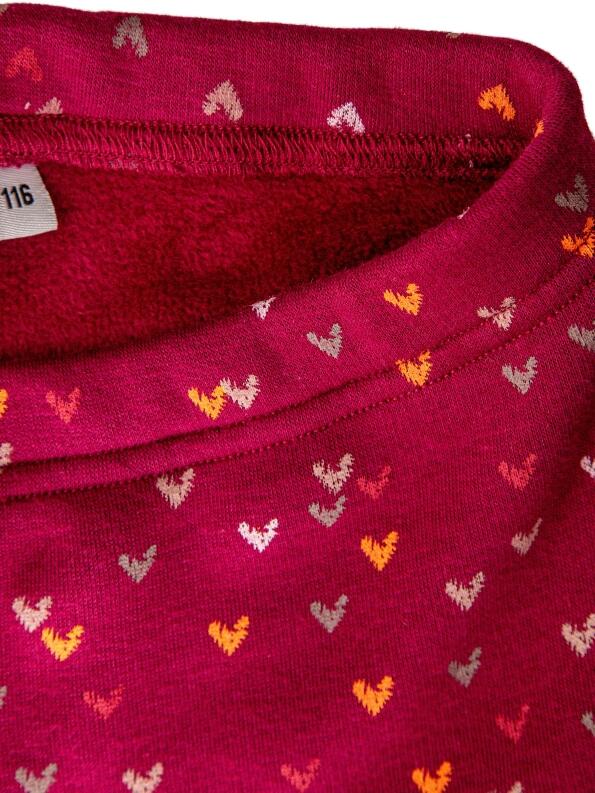 Happy Girls Thermo-Leggings für Kinder Herzen berry