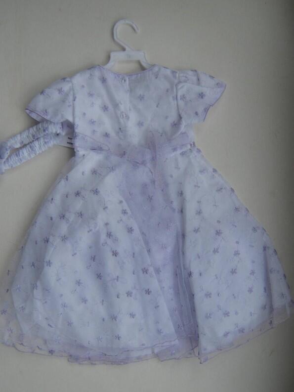 TipTop festliches Babykleid Mädchen Kleid Lilly weiß-lila