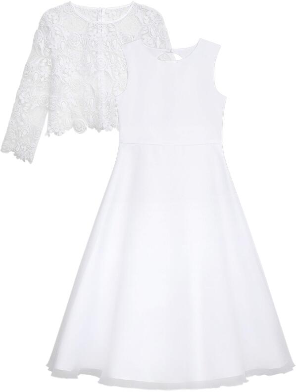 Danamade klassisches Kommunionkleid Nicole weiß