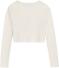 DANAMADE Mädchen Cardigan Strick-Jacke Glitzer Sia ecru