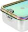 Lässig Bold Brotdose Lunchbox Edelstahl Rainbow Verschluss