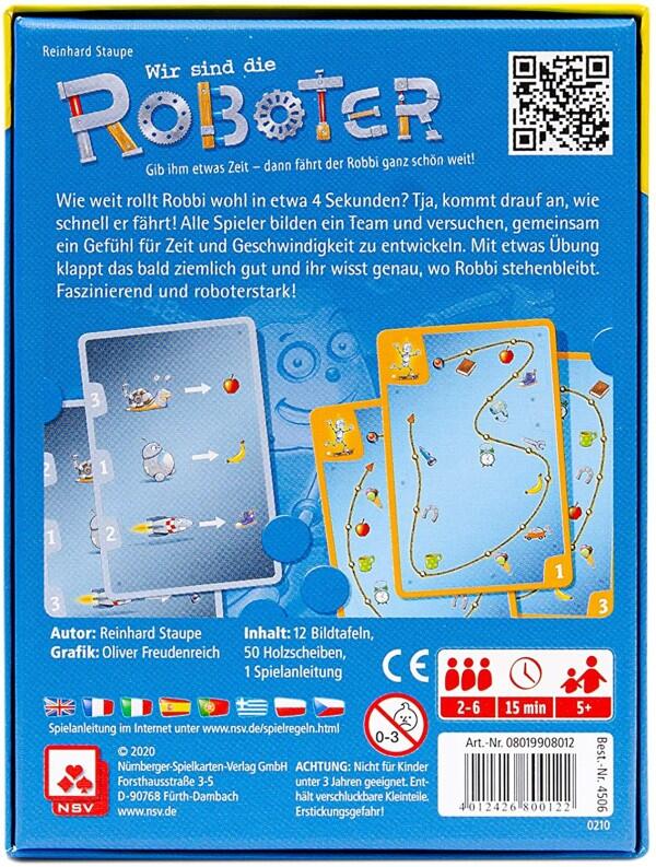 NSV Kartenspiel für Kinder Wir sind die Roboter
