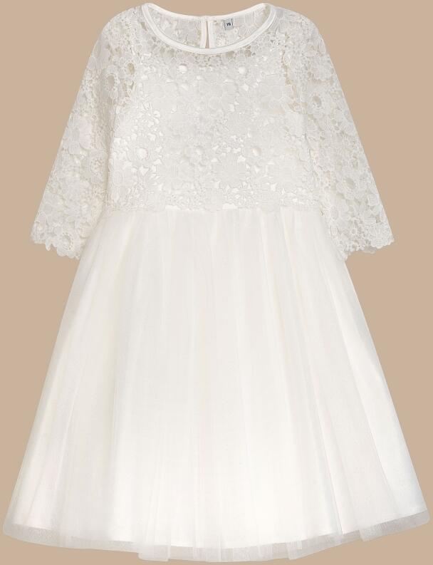 DANAMADE Kommunionkleid festliches Kinderkleid Nena ecru