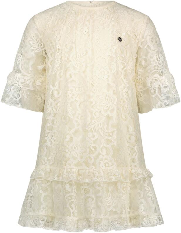Le Chic Kommunionkleid Mädchen Kleid festlich Spitze ecru