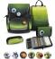 Belmil Premium Schulranzen-Set Compact Plus 5-tlg. Schwarz Gr&uuml;n