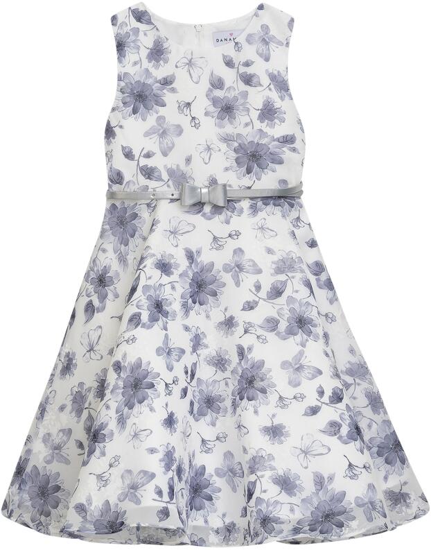 DANAMADE festliches Mädchen Kinder Kleid Meva grau