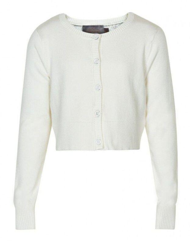 Creamie Kinder Mädchen Strickjacke Cardigan Aliz ecru