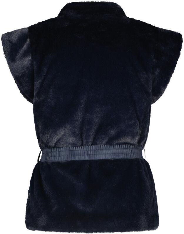Le Chic Mädchen Weste Plüsch blau