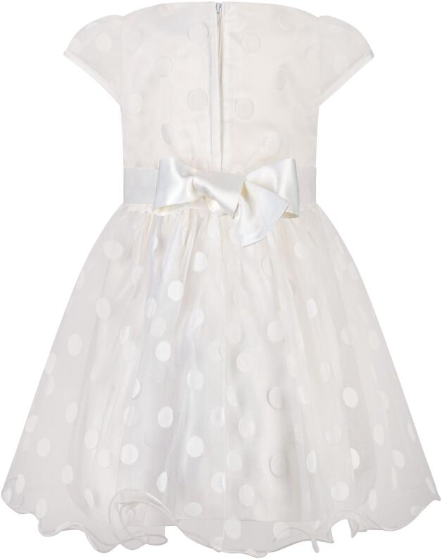Happy Girls Babykleid Mädchenkleid festlich Dots ecru