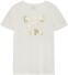 Creamie Mädchen T-Shirt mit Pailletten-Herzen Organic Cotton ecru