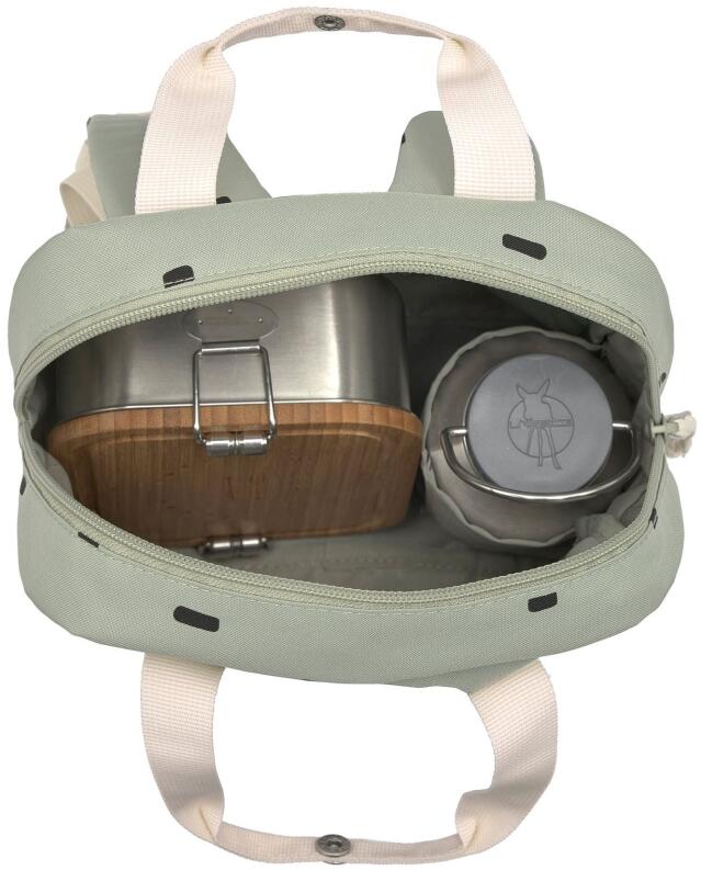 Lässig Kindergartenrucksack Square Happy Prints grün