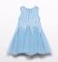 abel & lula Teens Mädchen Kleid festlich Fransen hellblau