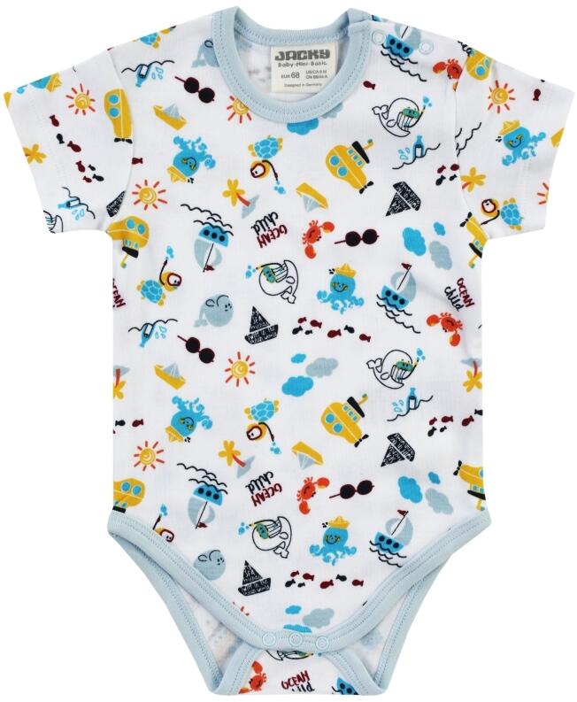 Jacky Baby Body Organic Kurzarm Ocean Child
