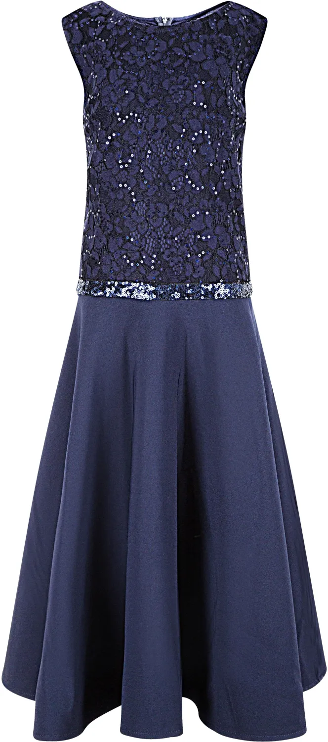 Happy Girls M&auml;dchen Kleid festlich Konfirmation Kashi blau