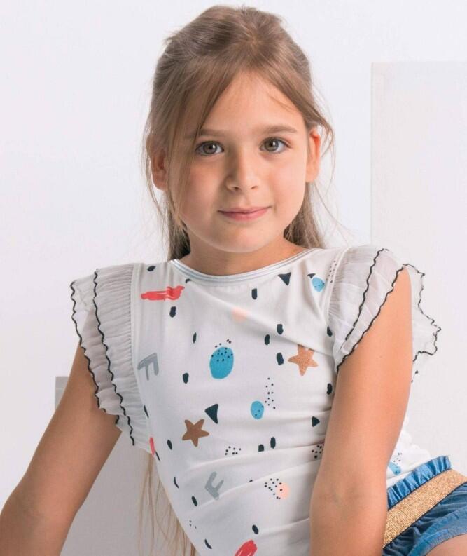 Like Flo Kinder Mädchen Top mit Nieten