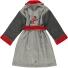 Kinder Bademantel Ritter grau