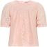 Nono festliche Mädchen Bluse Top Spitze aprikot