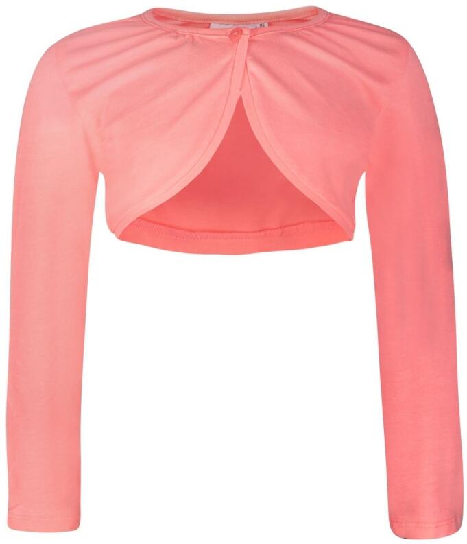 Happy Girls Kinder Baumwoll Bolero neon-coral