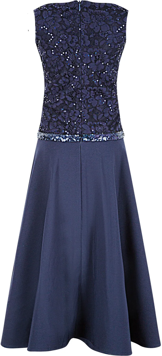 Happy Girls Mädchen Kleid festlich Konfirmation Kashi blau