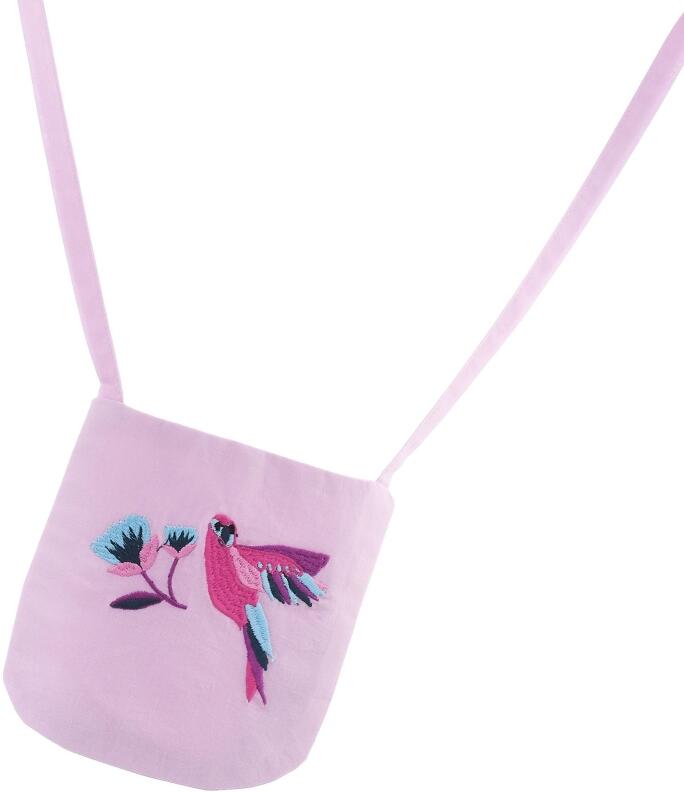 Happy Girls Mädchen Kleid Sommerkleid mit Tasche flieder