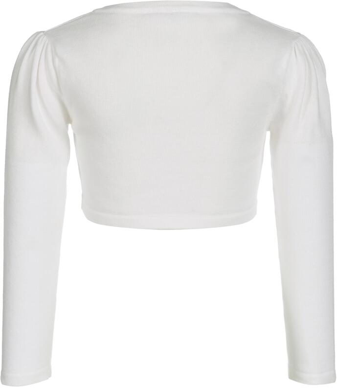 Happy Girls Kinder Strickjacke Bolero festlich Perlen ecru