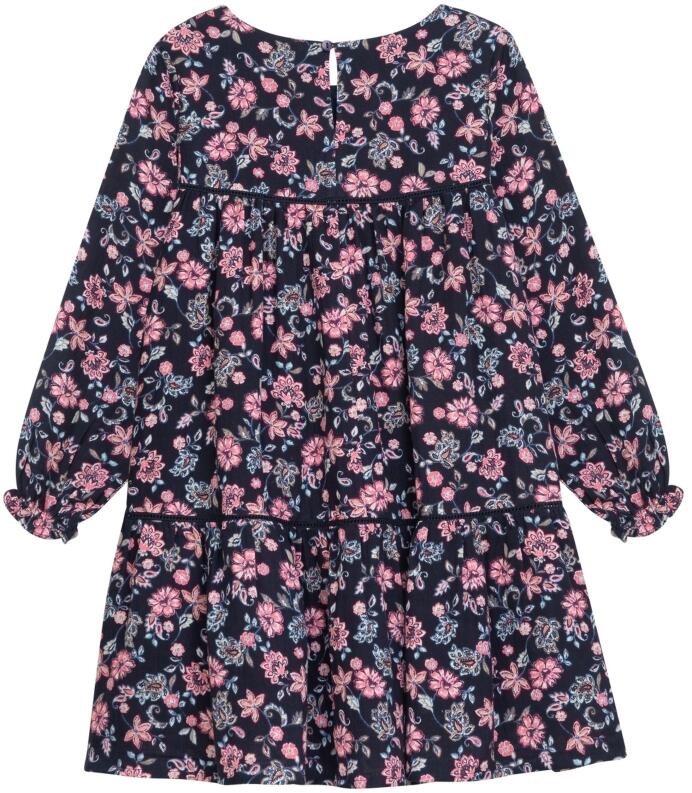 DANAMADE Mädchen Kinder Kleid Malea blau