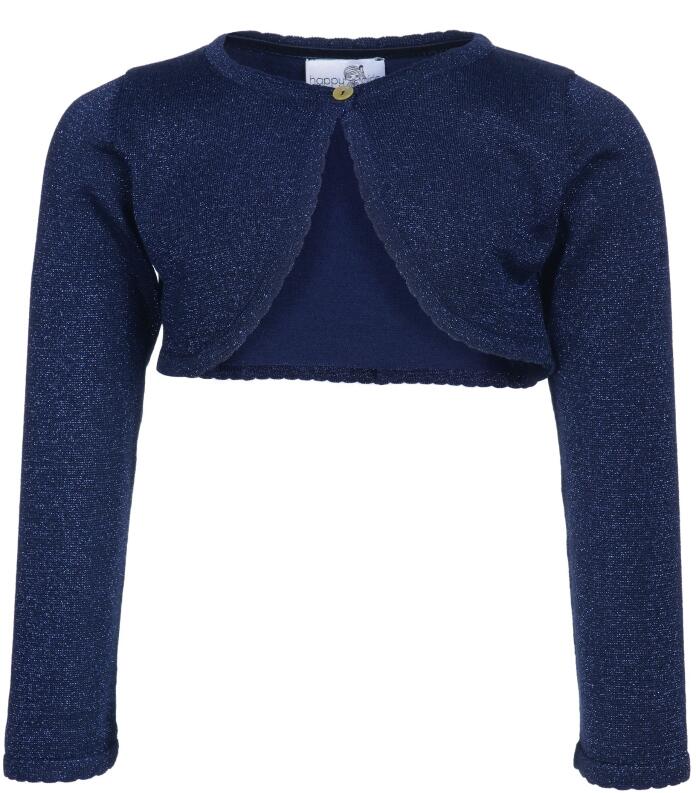 Happy Girls Kinder Glitzer Bolero festlich blau
