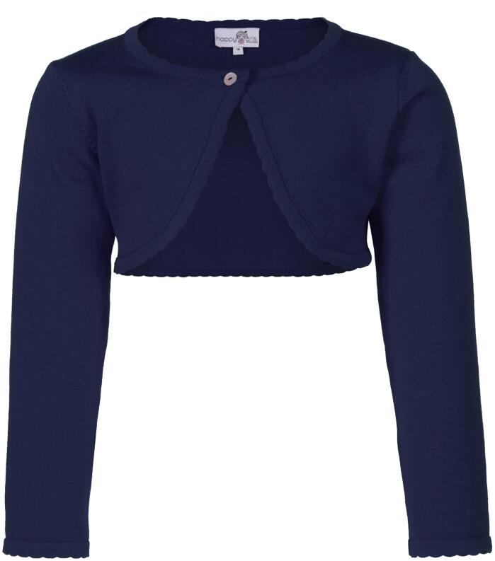 Happy Girls Kinder Strickjacke Bolero blau