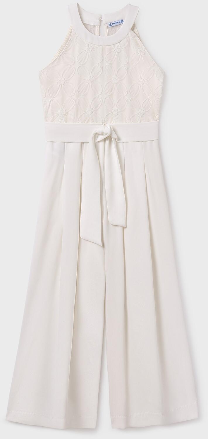 Mayoral festlicher Teens M&auml;dchen Jumpsuit Kommunion Chiffon ecru
