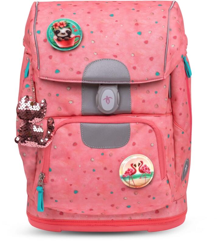 Belmil Schulranzen-Set Motion 6-tlg. Blue Bird rosa