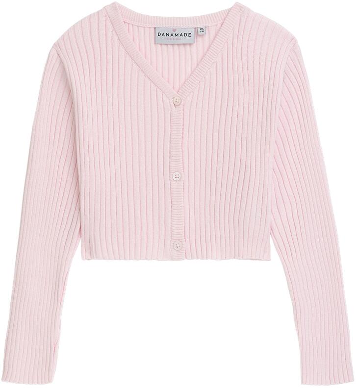 DANAMADE Mädchen Cardigan Strickjacke Milou rosa