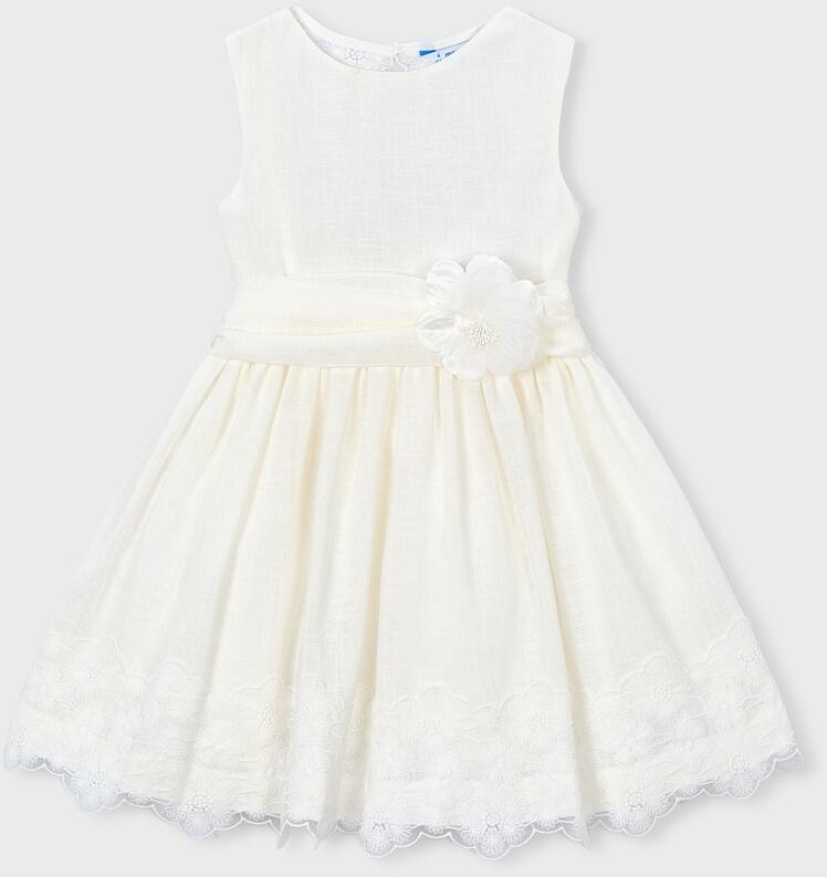 Mayoral festliches Mädchen Kinder Kleid Lisa ecru