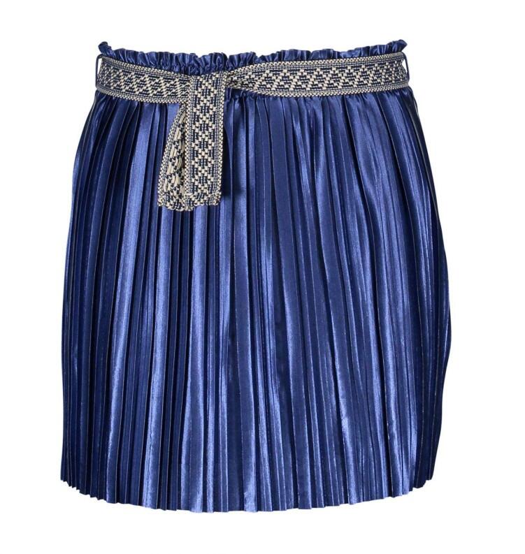 Like Flo Kinder Mädchen Rock Plissee blau