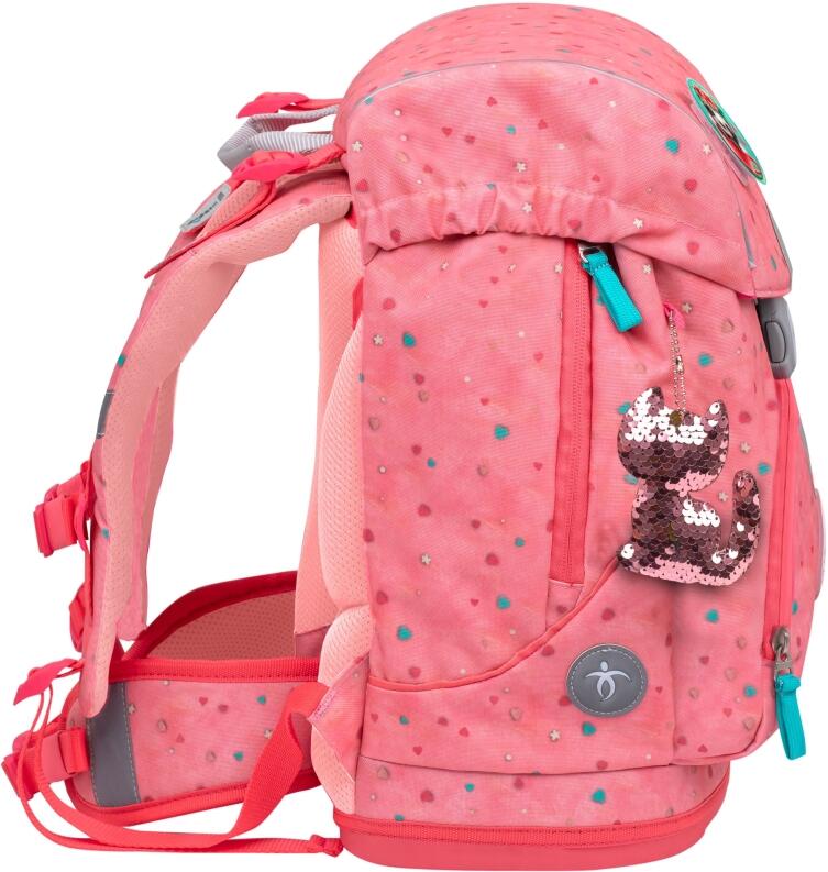 Belmil Schulranzen-Set Motion 6-tlg. Blue Bird rosa