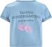 Happy Girls Kinder Mädchen Shirt Endlich Schulkind taubenblau hinten