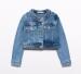 abel & lula Teens Mädchen Jeansjacke mit Perlen blau