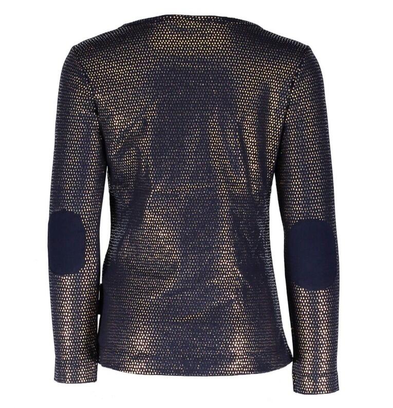 NONO Kinder Mädchen T-Shirt blau-gold