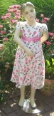 Blumenkind Mädchen Kleid festlich Roses