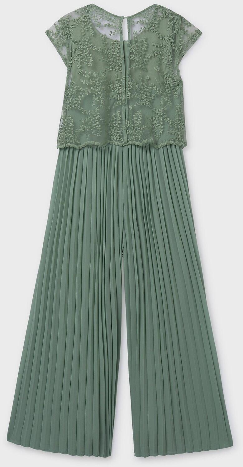 Mayoral festlicher Teens M&auml;dchen Jumpsuit Plissee gr&uuml;n